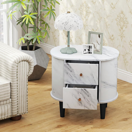 Dreamade 2-Drawer Nightstand Set of 1/2
