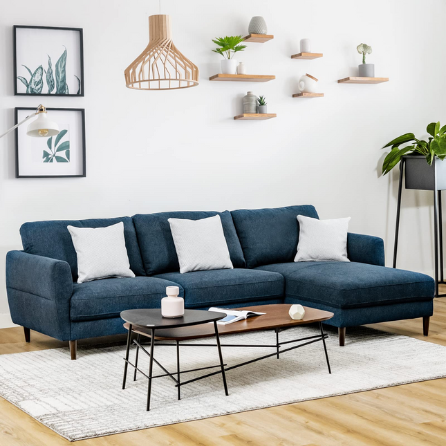 Dreamade Sectional Sofa Couch Set, 3-Seat Sofa