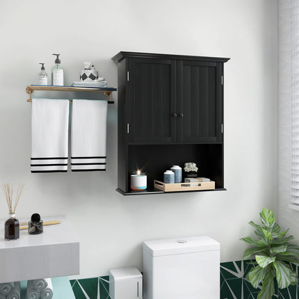 Dreamade Bathroom Wall Mounted Cabinet - Storage Cabinet w/Adjustable Shelf