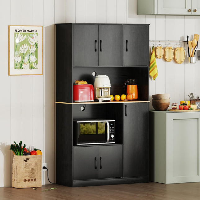 Dreamade 71" Kitchen Pantry Cabinet with 4 Storage Cabinet