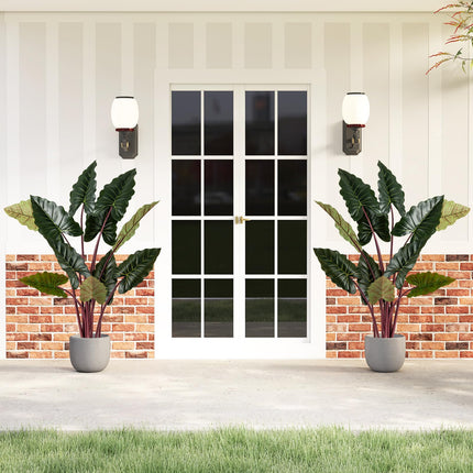Dreamade 63" Tall Fake Pre-Potted Plant w/ 11 Faux Leaves & Bendable Stems