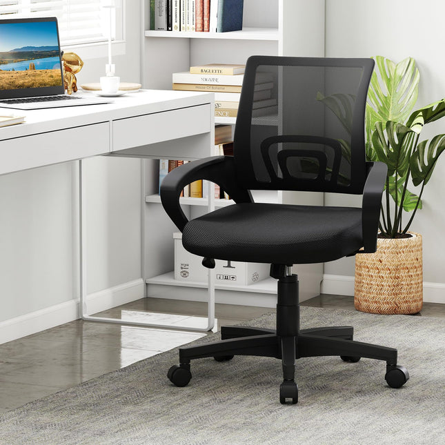Dreamade Ergonomic Mesh Office Chair | Mid-Back Computer Chair with Breathable Backrest
