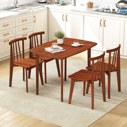 Dreamade 43" x 31" Dining Table with Rubber Wood Legs