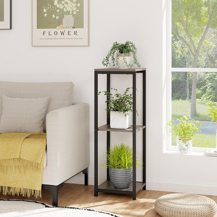 Dreamade 3 Tier Tall Plant Stand Indoor, 36 Inch Corner Plant Holder with Metal Frame