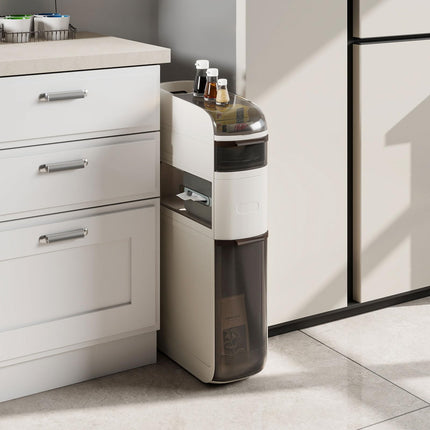 Dreamade 4-Tier Narrow Bathroom Storage Cabinet with Drawers and Tissue Box