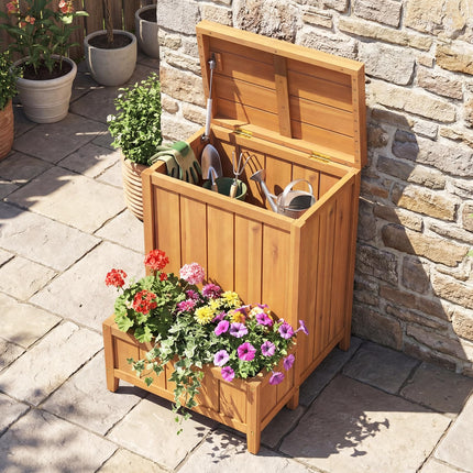 Dreamade Outdoor Planter with Storage Box