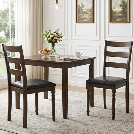 Dreamade Wood Dining Chairs Set w/Soft Padded Seat & Ergonomic Backrest