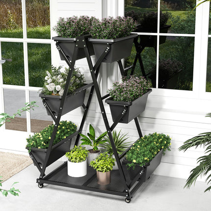 Dreamade 6-Tier Rolling Raised Garden Bed