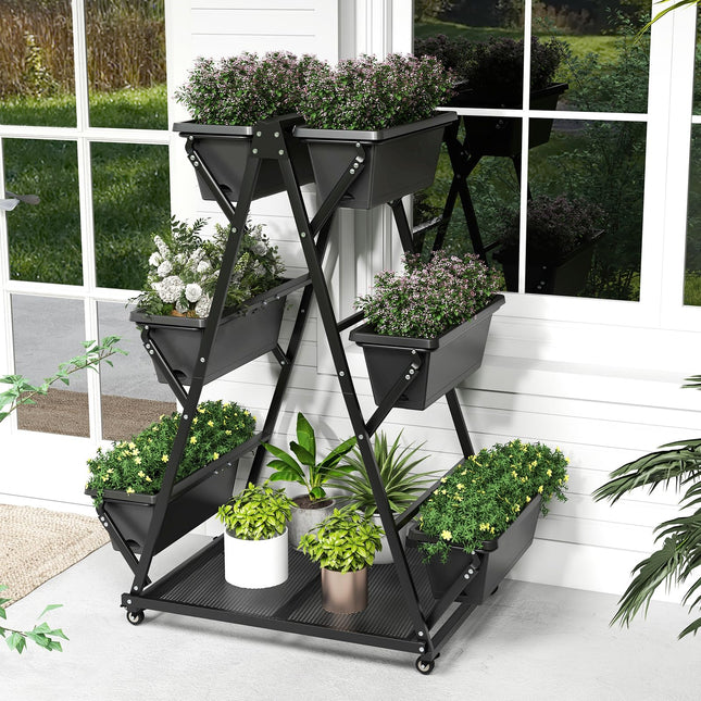 Dreamade 6-Tier Rolling Raised Garden Bed