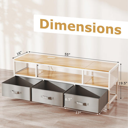 Dreamade Dresser TV Stand for 65 Inch TV for Living Room Bedroom