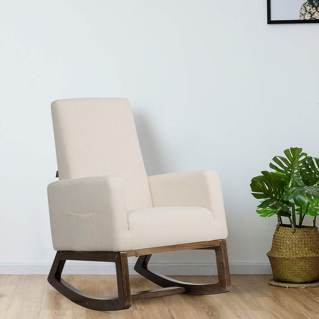 Dreamade Rocking Chair Upholstered Living Room Chair