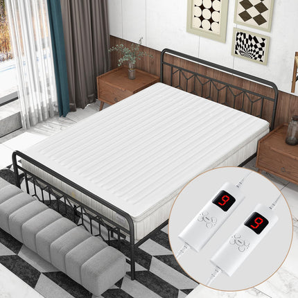 Dreamade Heated Mattress Pad, Machine Washable Bed Warmer with Dual Controller