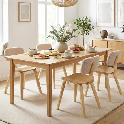 Dreamade Dining Chairs Set of 4/2 Teddy Velvet Padded Backrest & Ergonomic Seat