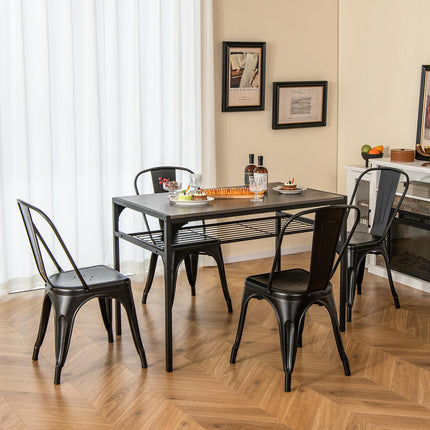 Dreamade Metal Dining Chairs Set of 4