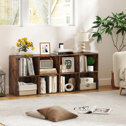 Dreamade Floor Standing Bookshelf with Storage and 2 Anti Tipping Kits