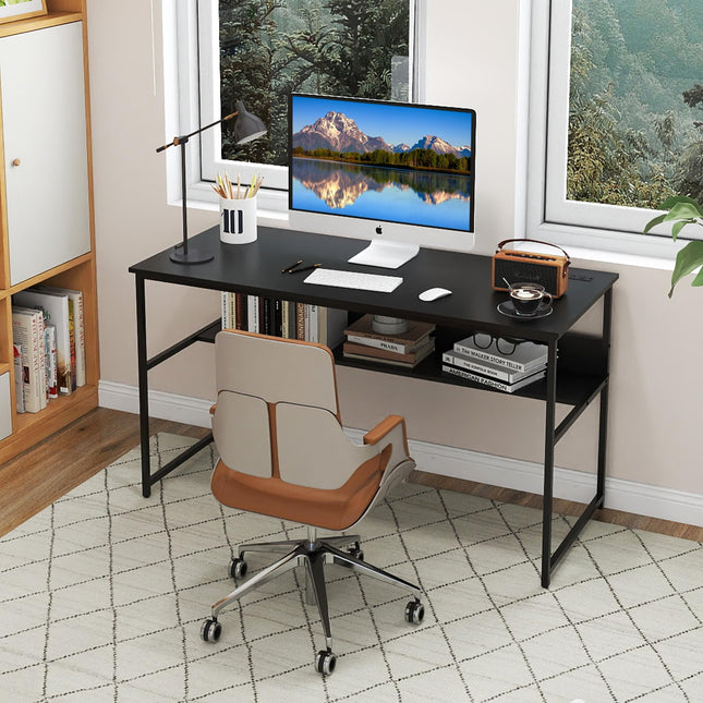 Dreamade 55 Inch Computer Desk with Charging Station