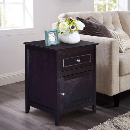 Wooden End Table W/Shelf - Dreamade