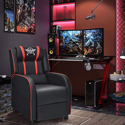 Gaming Recliner Chair, Racing Style Single Recliner Sofa - Dreamade
