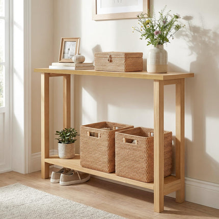 Dreamade 47" Solid Wood Console Table(47" x 12" x 32")