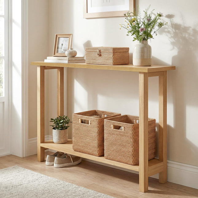 Dreamade 47" Solid Wood Console Table(47" x 12" x 32")