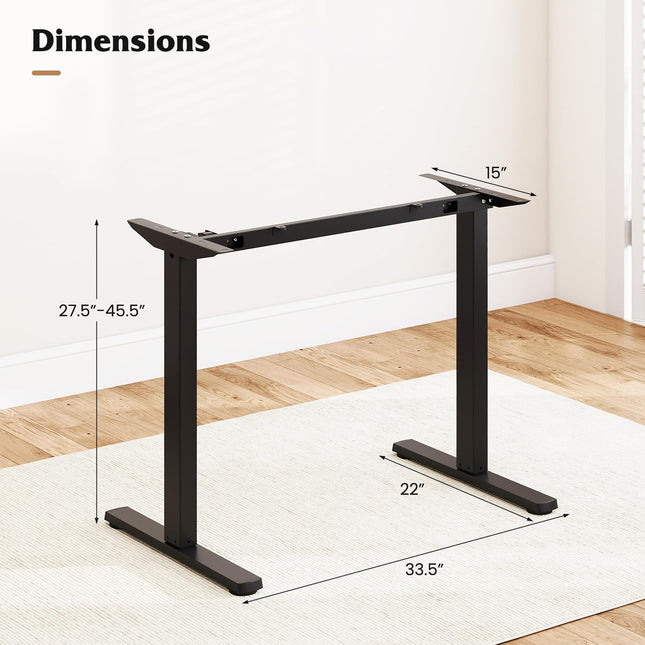 Dreamade Electric Standing Desk Frame Height Adjustable Table