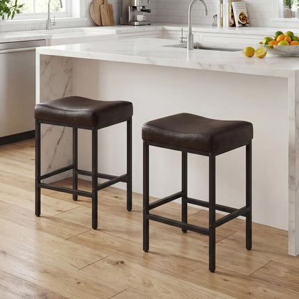Dreamade 25 Inch Counter Height Bar Chairs for Kitchen Island (2/4)