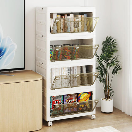 Dreamade 44 Gal Plastic Storage Bins with Lids for Living Room