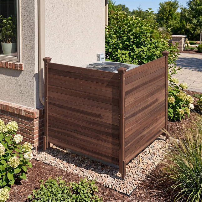 Dreamade Wooden Privacy Fence with Stakes 47" W x 45.5" H