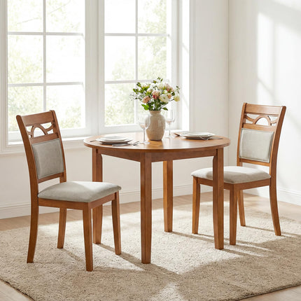 Dreamade Wooden Dining Chairs Set of 2/4 for Dining Room