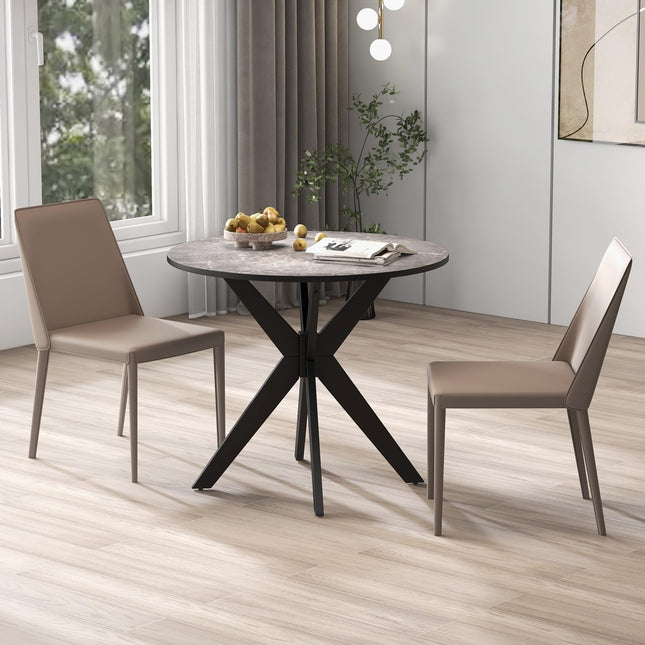 Dreamade 36" Round Wood Dining Table