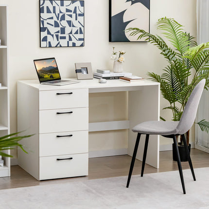 Dreamade Computer Desk with 4 Large Drawers