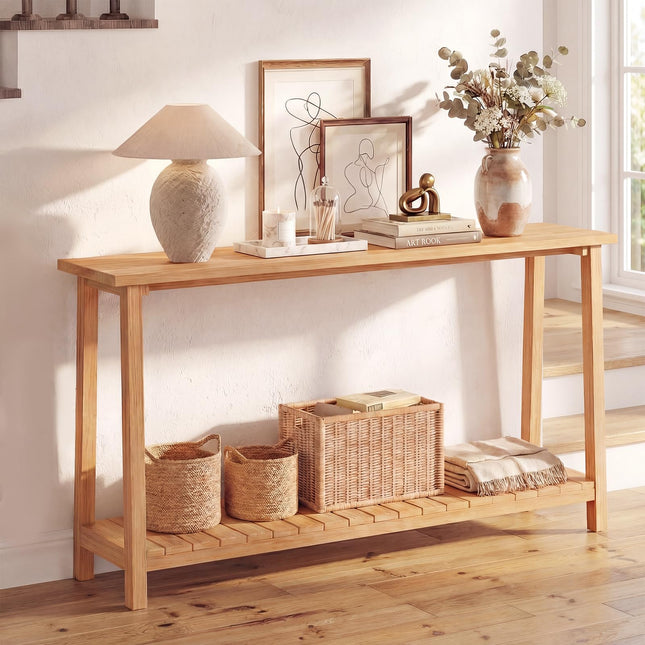 Dreamade 71" Solid Wood Console Table(71" x 12" x 31")