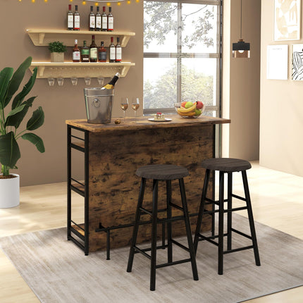 4 Tier Liquor Bar Table with Footrest - Dreamade