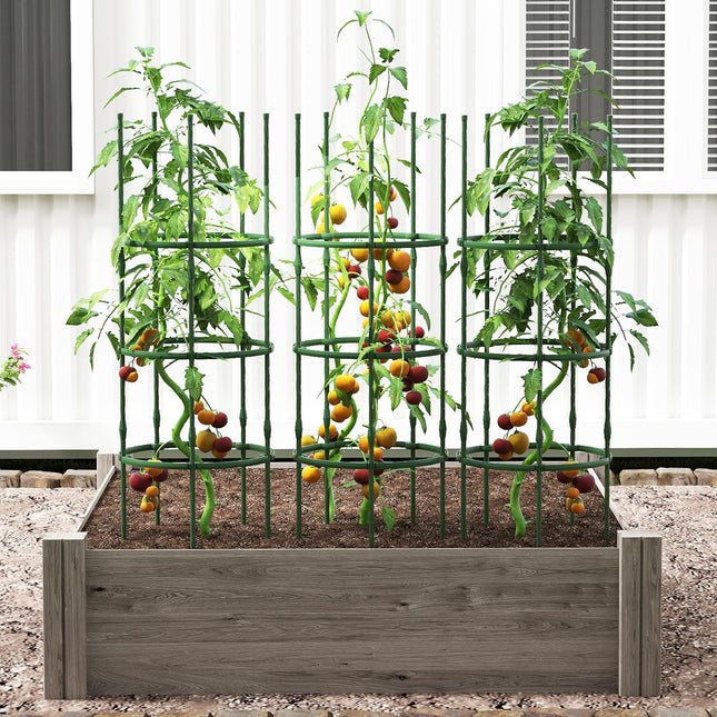Dreamade 2 in 1 Round Trellis for Climbing Flower Vegetable Fruit