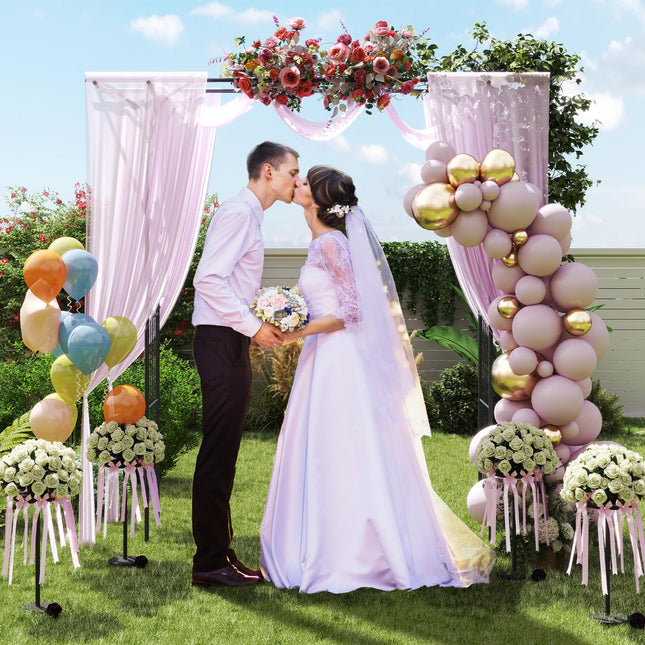 Dreamade Metal Garden Arbor with Trellis