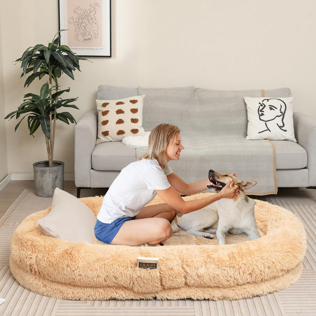 Dreamade Human Dog Bed - 71" x 45" Large Human Size Dog Bed for Adult