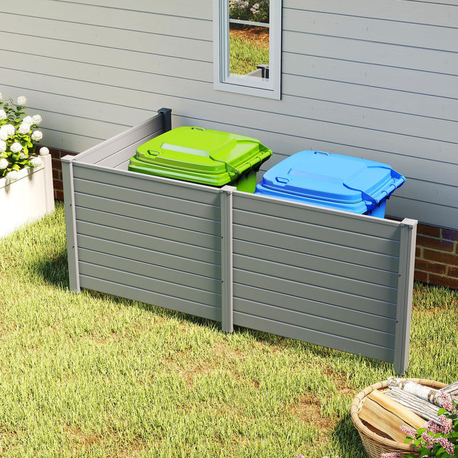 Dreamade No-Dig Air Conditioner Fence with Metal Stakes 48''W x 36''H
