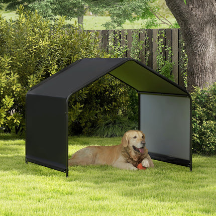 Dreamade Outdoor Dog Shade Shelter Canopy 4'x 4'x 3.5' Waterproof Pet Tent with PU Coating
