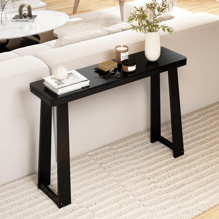 Dreamade Narrow Long Console Table Behind The Couch