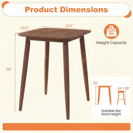 Dreamade Counter Height Dining Table for 2