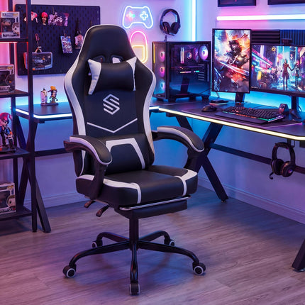 Dreamade Gaming Chair | Height Adjustable Computer Desk Chair with Headrest