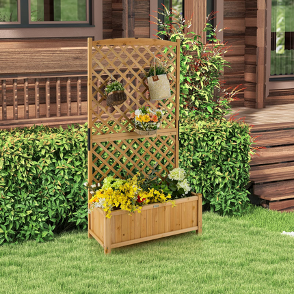 Planter Raised Bed with Trellis - Dreamade