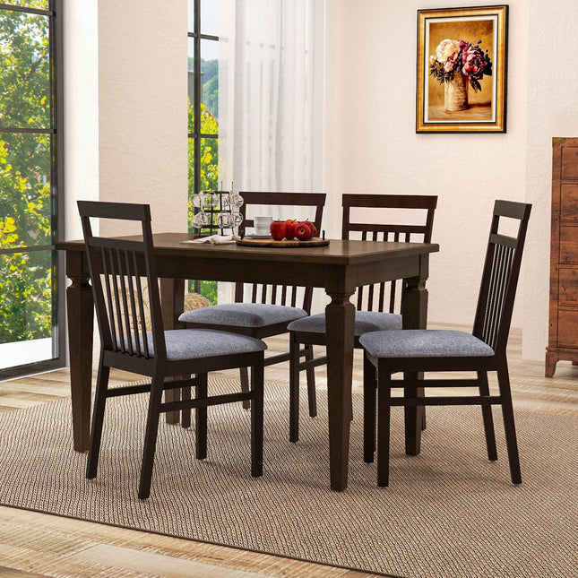 Dreamade Wood Dining Chairs Set