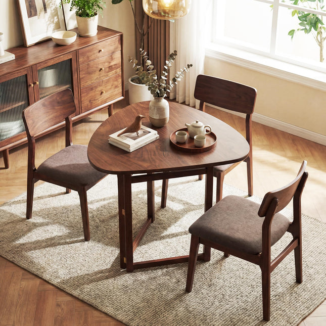 Dreamade 31.5" Folding Dining Table for 2-3 Drop Leaf Dinner Table