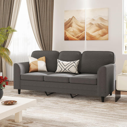 Dreamade 3 Seater Couch - 79” Mid Century Modern Upholstered Sofa with Armrests, Sturdy Legs