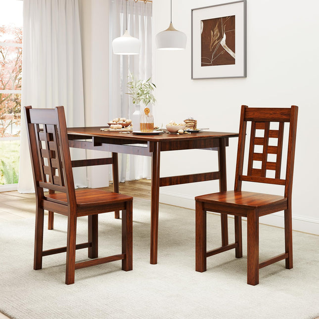 Dreamade Kitchen Chair with Solid Rubber Wood Frame