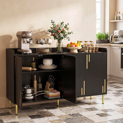 Dreamade 55" Modern Buffet Cabinet with 4 Doors