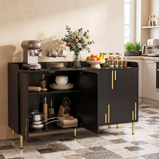Dreamade 55" Modern Buffet Cabinet with 4 Doors