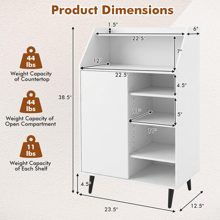 Dreamade Shoe Storage Cabinet w/Single-Door
