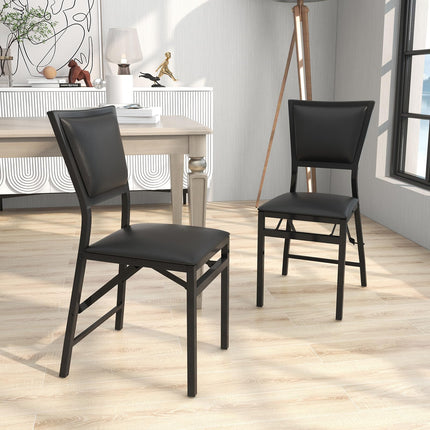 Metal Folding Chair Dining Chairs Home Restaurant Furniture - Dreamade